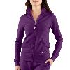 Carhartt Womens French Terry Track Jacket Grape Seed