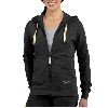 Carhartt Womens Hooded Track Jacket Black