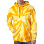Tie-Dye Adult Blended Pinwheel Hooded Sweatshirt 
