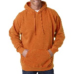 Adult Hooded Garment-Dyed Blended Sweatshirt