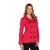 Lilac Bloom Ladies Riley 8 Button Peacoat Red