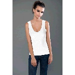Cotton Spandex Jersey Merrow Edge Tank
