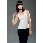 Cotton Spandex Jersey Racerback Tank