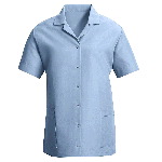 Womens Short Sleeve Smock,Gripper Front
