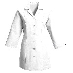Womens Fitted 3/4 Sleeve Smock
