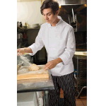 Long Sleeve Eight Pearl Button Chef Coat, 65/35 P/C