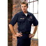 Short Sleeve Button-Front Shirt