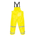Mens Hi-Visibility Flame-Resistant Rain Bib Overall