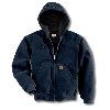 Carhartt Sandstone Active Jacket, Quilted-Flannel Lined Midnight
