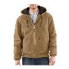 Carhartt Sandstone Active Jacket, Quilted-Flannel Lined Frontier Brown