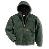 Carhartt Sandstone Active Jacket, Quilted-Flannel Lined Moss