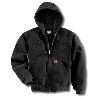Carhartt Sandstone Active Jacket, Quilted-Flannel Lined Black