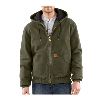 Carhartt Sandstone Active Jacket, Quilted-Flannel Lined Army Green