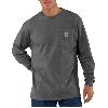Carhartt Long Sleeve Workwear T-Shirt Charcoal