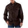 Carhartt Sandstone Twill Shirt Dark Brown
