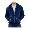 Carhartt Thermal Lined Hooded Zip-Front Sweatshirt Navy