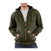 Carhartt Thermal Lined Hooded Zip-Front Sweatshirt Army Green