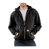 Carhartt Thermal Lined Hooded Zip-Front Sweatshirt Black