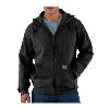 Carhartt Heavyweight Hooded Zip-Front Sweatshirt Black