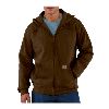 Carhartt Heavyweight Hooded Zip-Front Sweatshirt Dark Brown