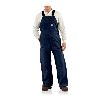 Carhartt 100% Cotton Flame-Resistant Duck Bib Overall, Lined Dark Navy