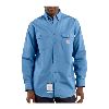 Carhartt Flame Resistant Twill Shirt with Pocket Flaps Medium Blue
