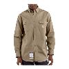 Carhartt Flame Resistant Twill Shirt with Pocket Flaps Khaki