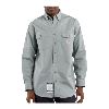 Carhartt Flame Resistant Twill Shirt with Pocket Flaps Gray